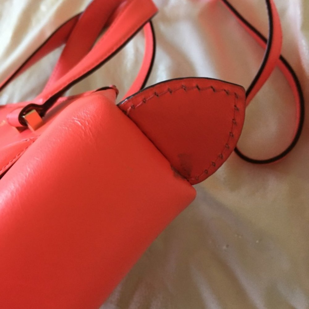 Kate Spade 2 Park Avenue Small Beau Bag Leather Satchel purse pink PLZ READ - Picture 9 of 16